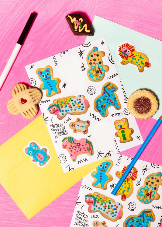 gentle thrills - Weird cookies sticker sheet
