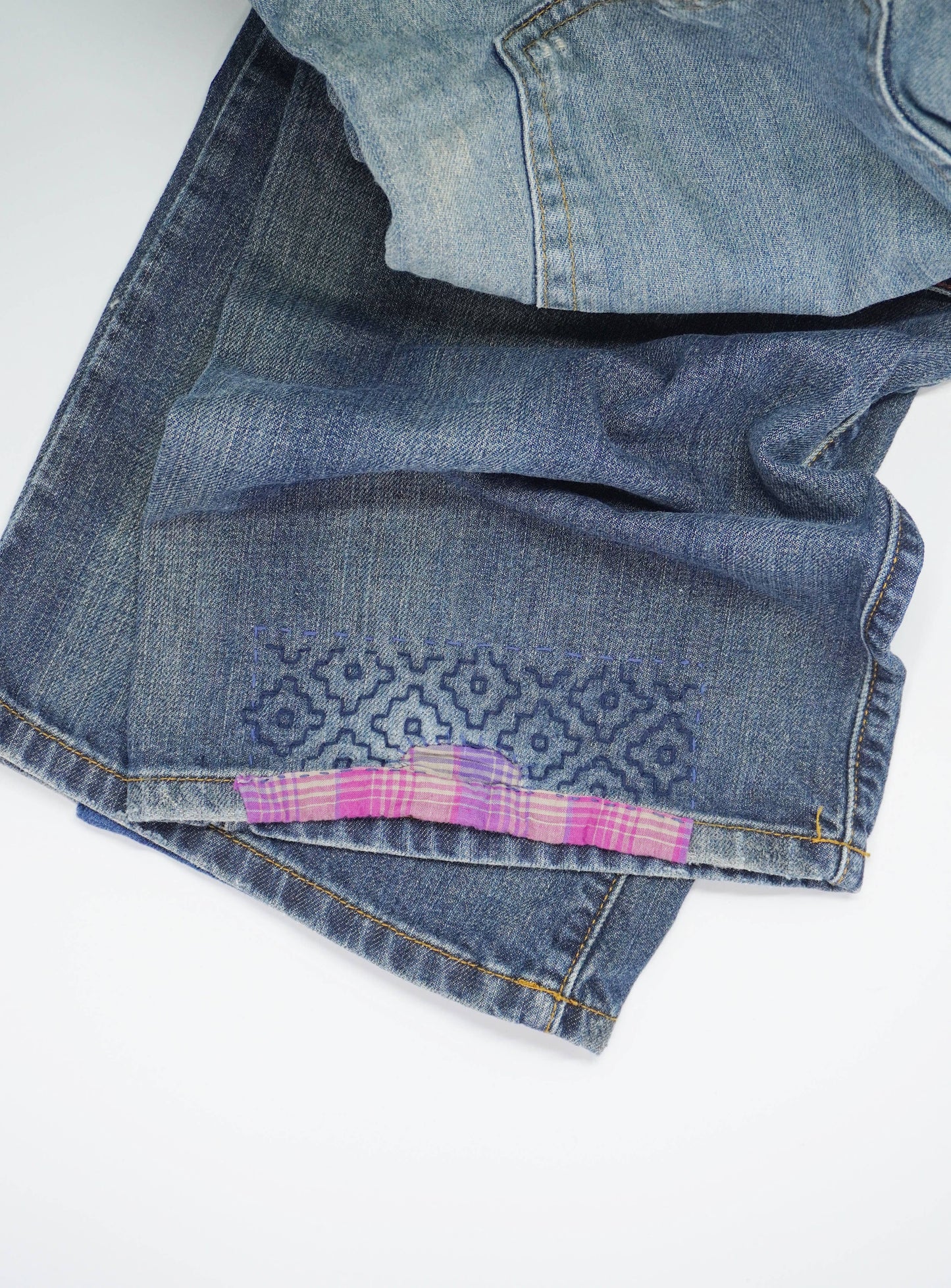 Visible Mending ¼” Grid Full Sheet Stick and Stitch Pattern