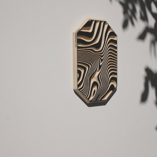 Carved Liquid Pattern Wall Hanging