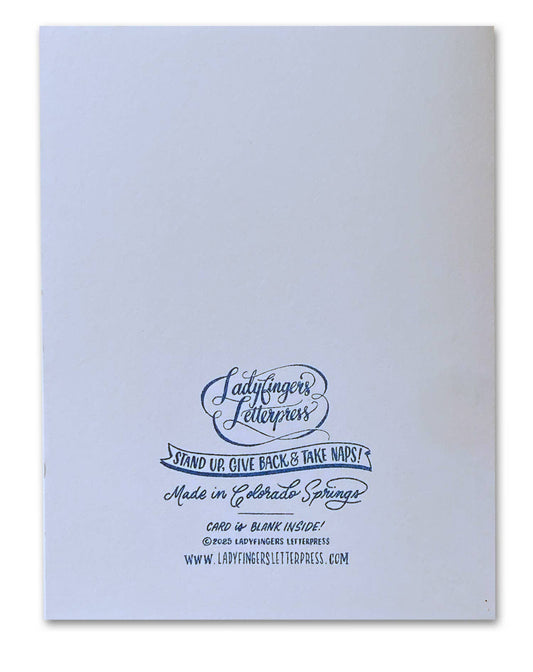 Thank You For Hearing Me Risograph Greeting Card