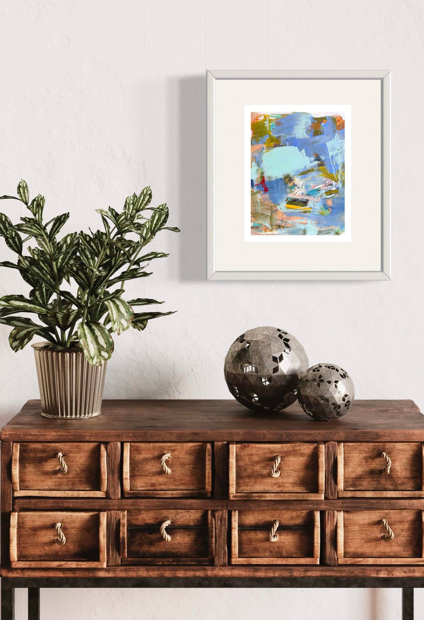 The Lazy River Abstract Art Print