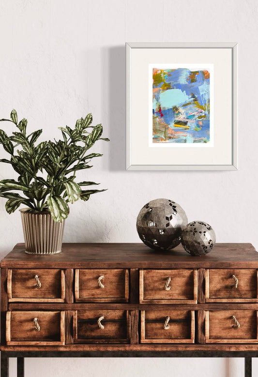 The Lazy River Abstract Art Print