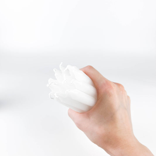 GREENROOTS USA LLC - Goloka White Mini Ritual Candle (Pack Of 20) - 0.5"X5"