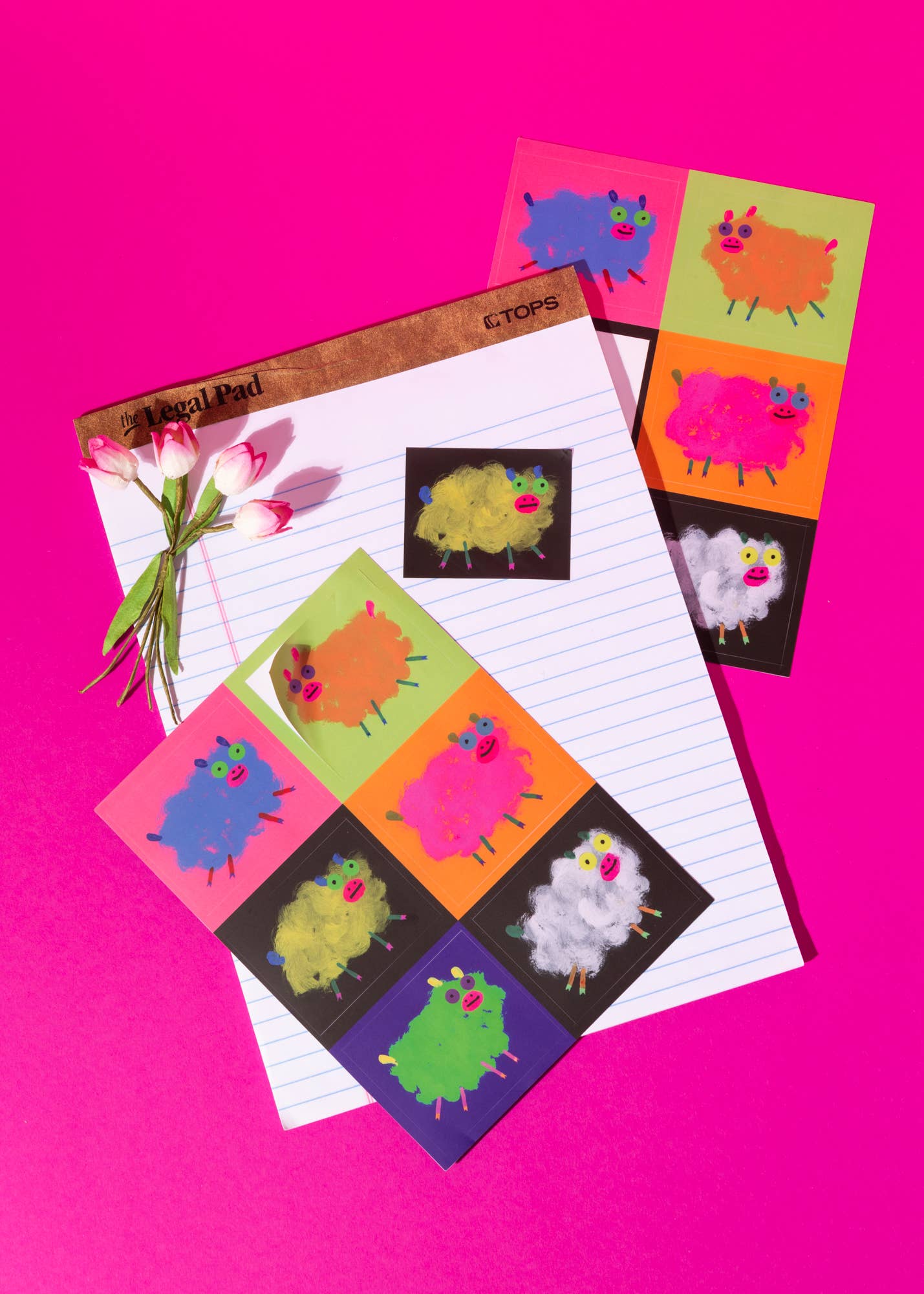 gentle thrills - Silly lambs sticker sheet