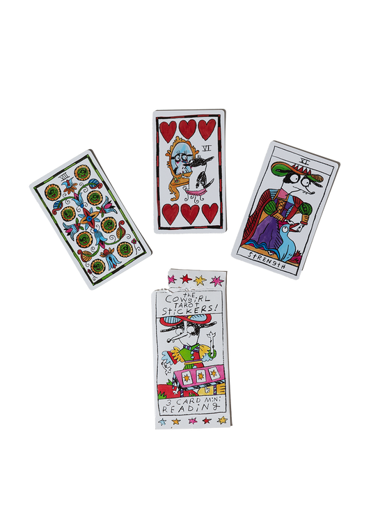 gentle thrills - Cowgirl tarot sticker pack
