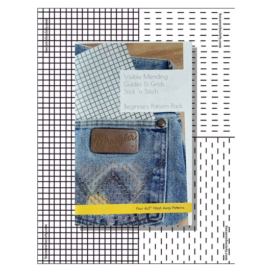 Visible Mending Stick and Stitch Patterns- Starter Pack