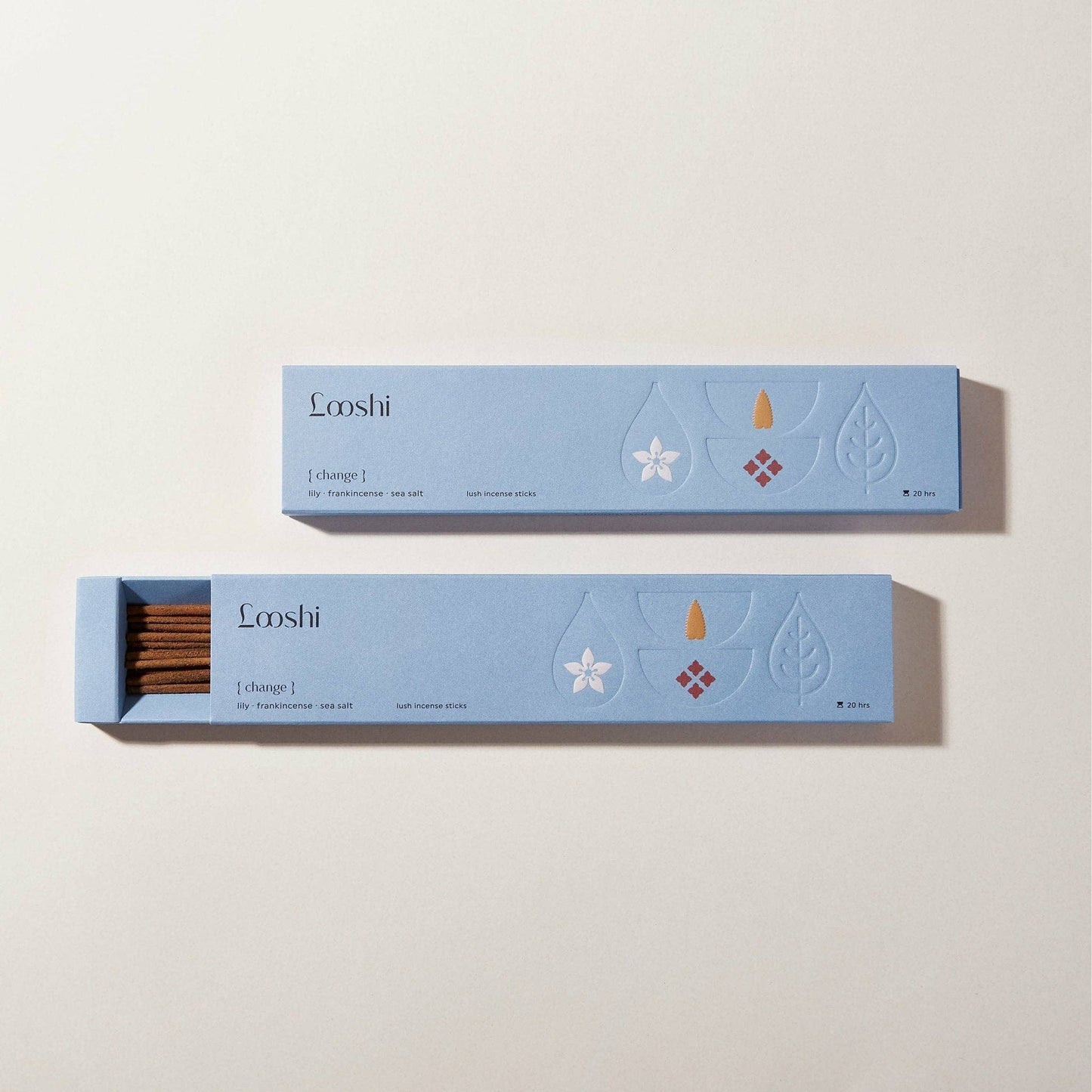CHANGE Natural Incense Sticks with Lily, Frankincense, Sea Salt