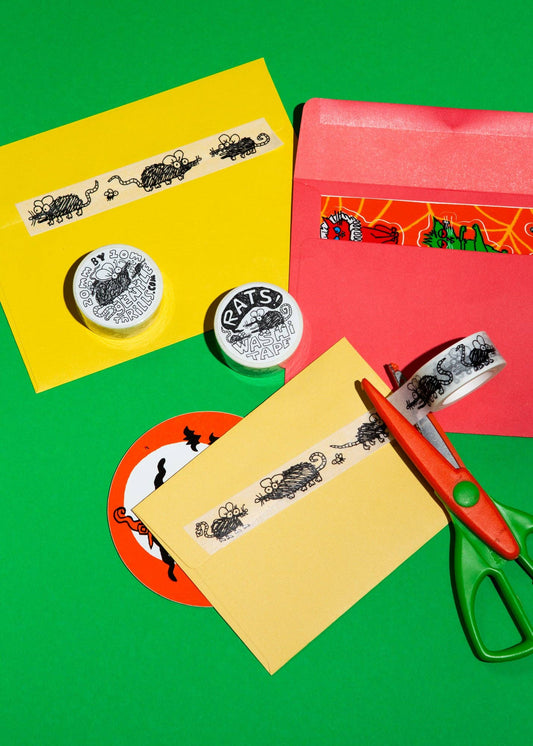 gentle thrills - Rats washi tape