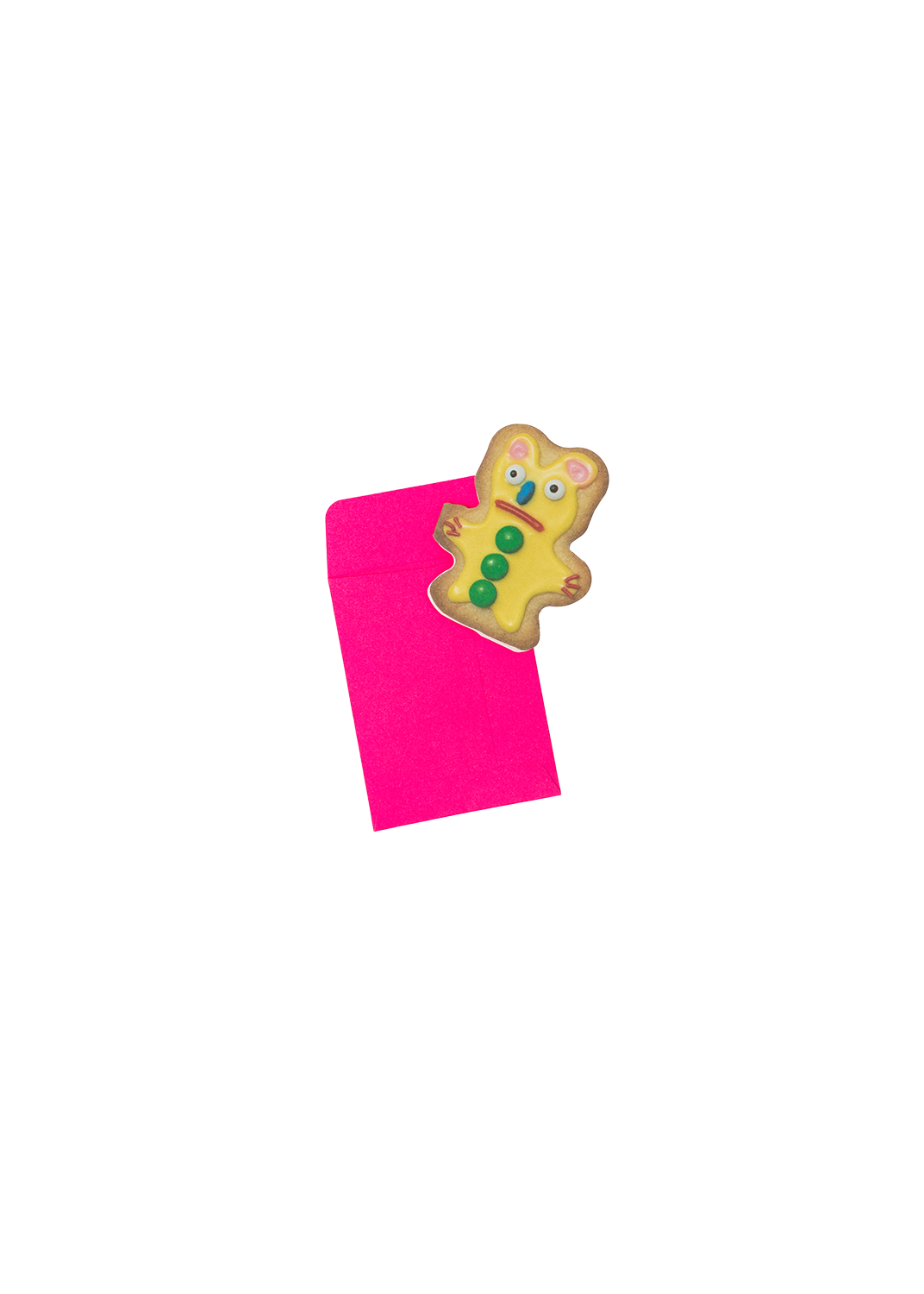 gentle thrills - Bear cookie mini card