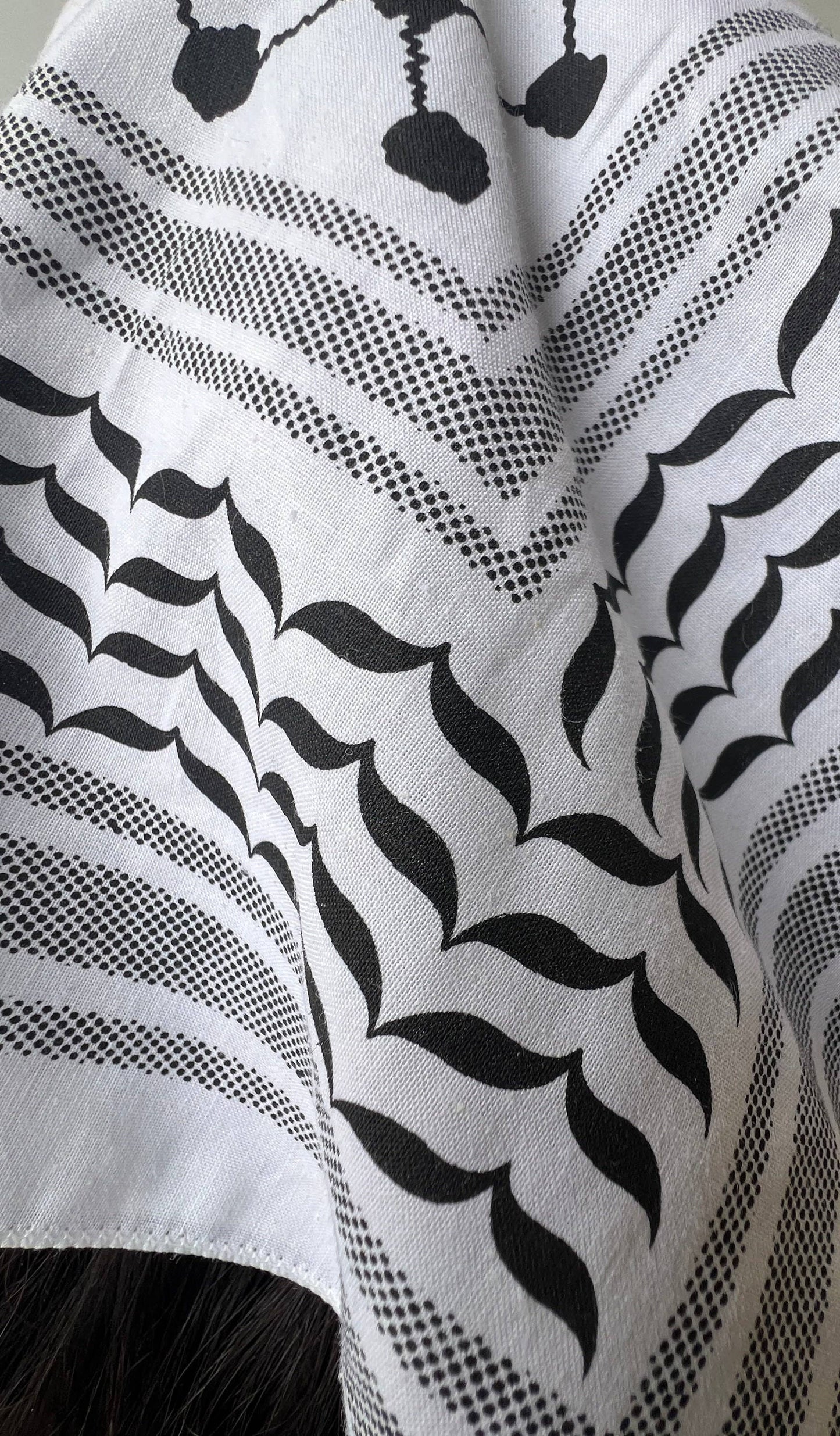 100% Cotton Kuffiyah Bandana Palestinian Kuffiyeh design
