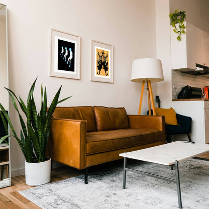 Space Modern Art Print Unique Gift Wall Decor Figure Design