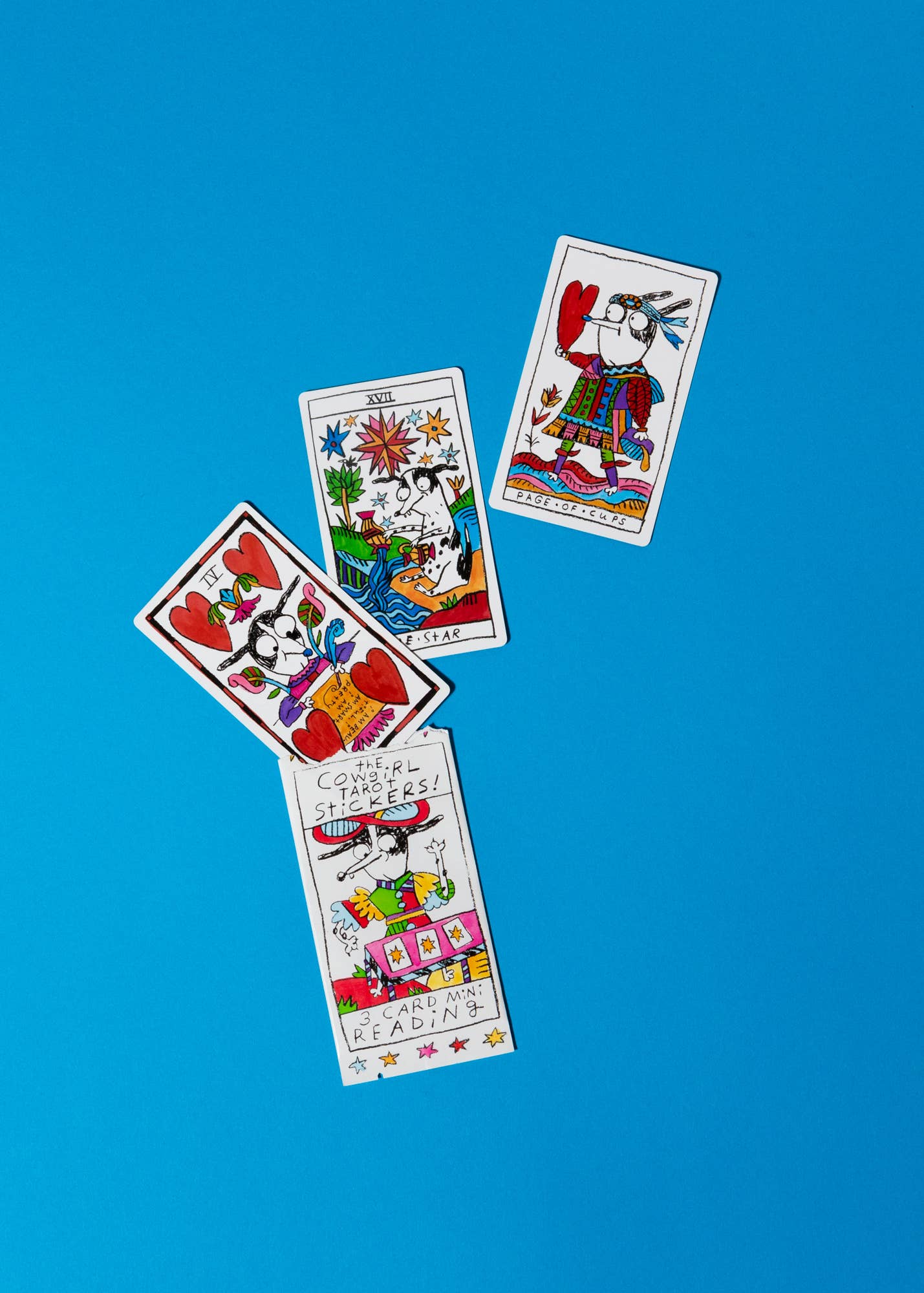 gentle thrills - Cowgirl tarot sticker pack