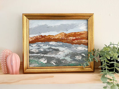 Coastal Cliffs palette knife painting kit