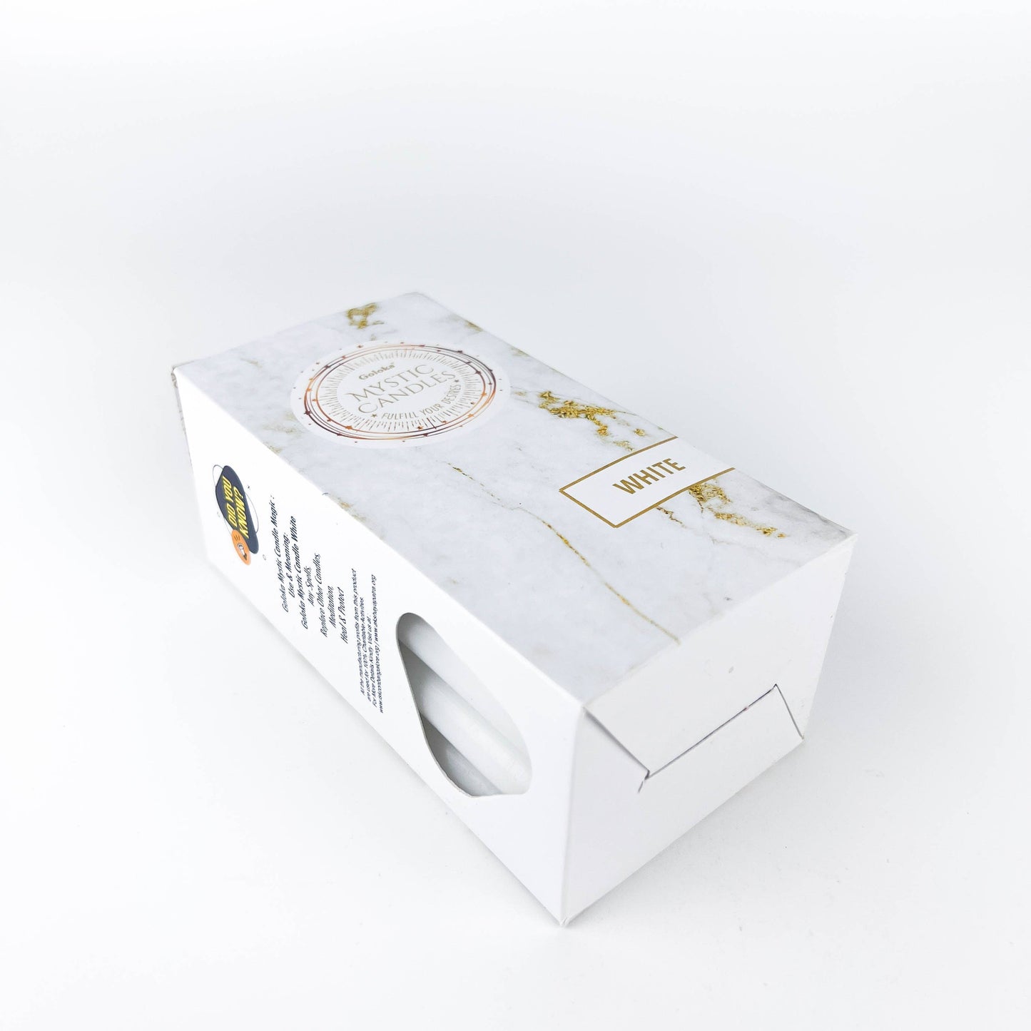 GREENROOTS USA LLC - Goloka White Mini Ritual Candle (Pack Of 20) - 0.5"X5"