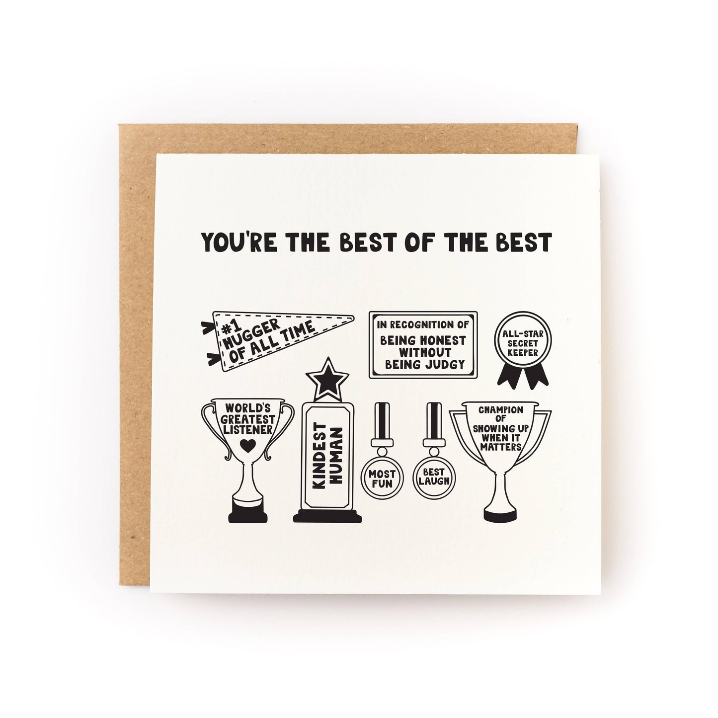 You're the Best of the Best Friendship Card