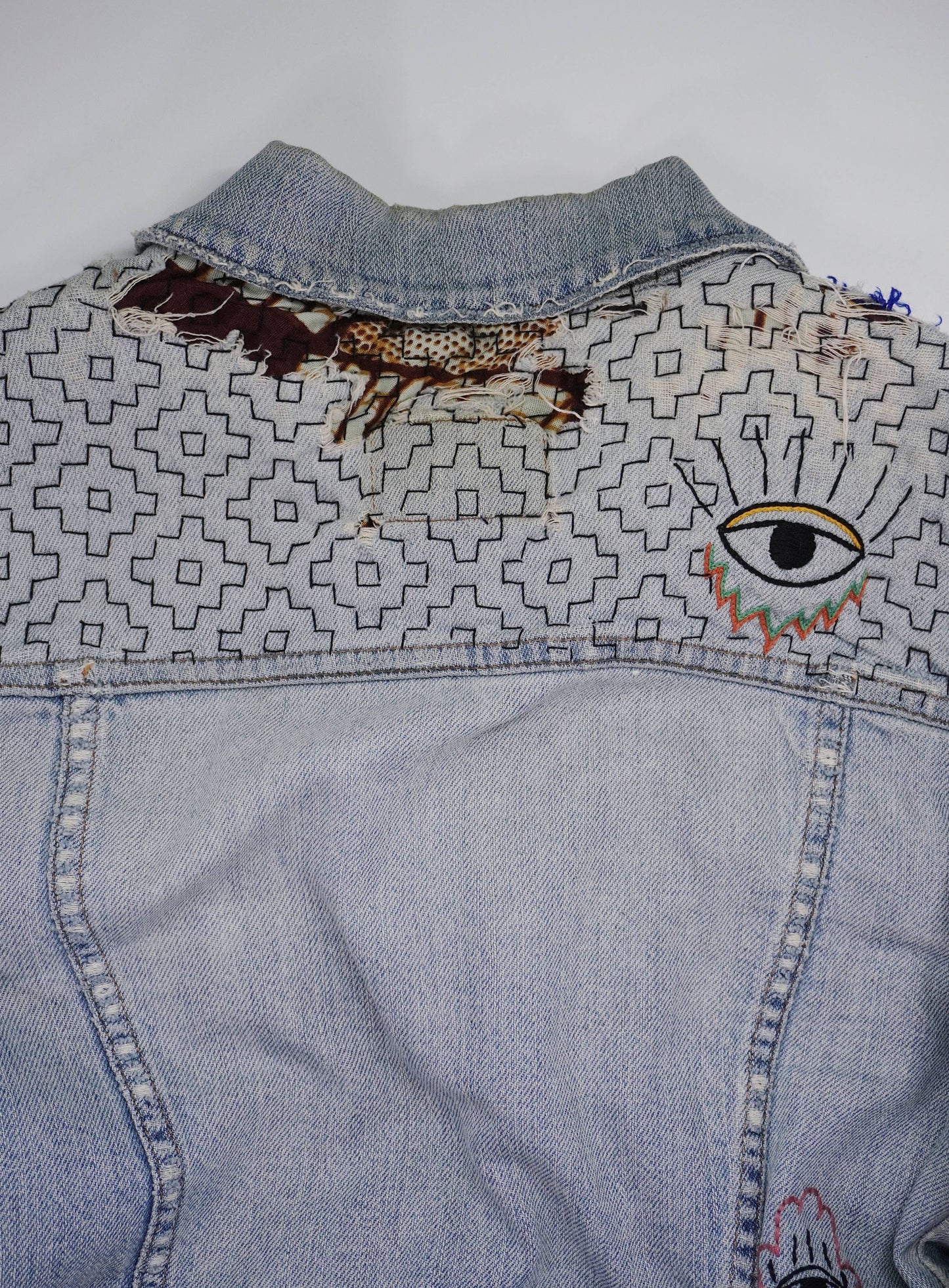 Sashiko Inspired Mending Stick and Stitch Starter Pack