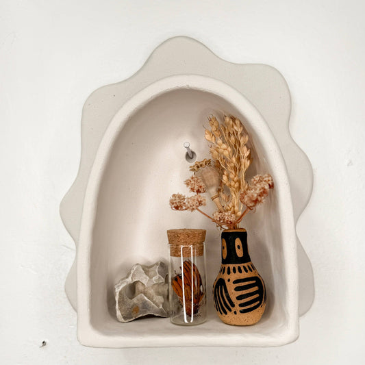 Cement Cloud Arch - White