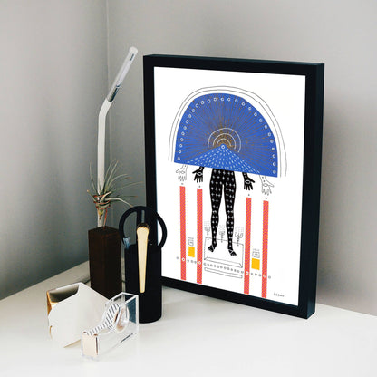 Keemo Gallery - Modern Abstract Art Print Wall Colorful Decor Gift Unique