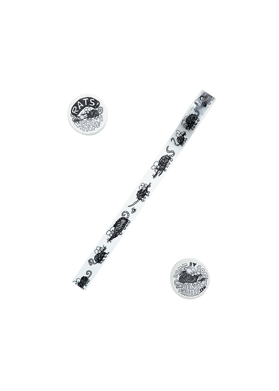gentle thrills - Rats washi tape