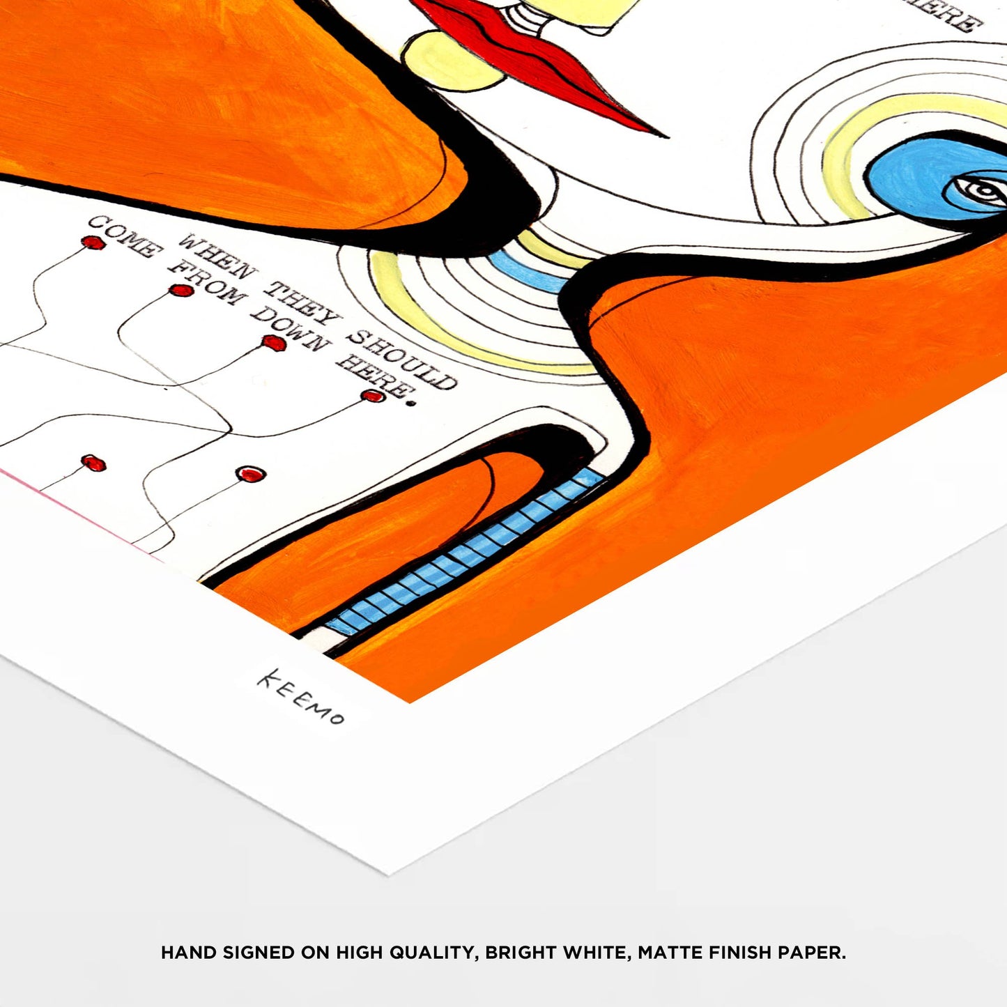 Keemo Gallery - Poem Heart Unique Modern Art Print Abstract Type Kind Words