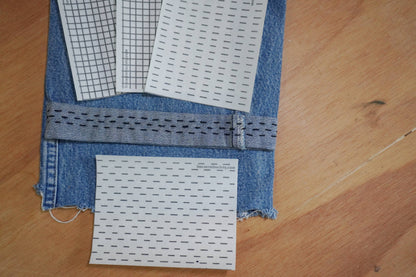 Visible Mending Stick and Stitch Patterns- Starter Pack