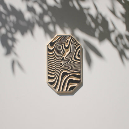 Carved Liquid Pattern Wall Hanging
