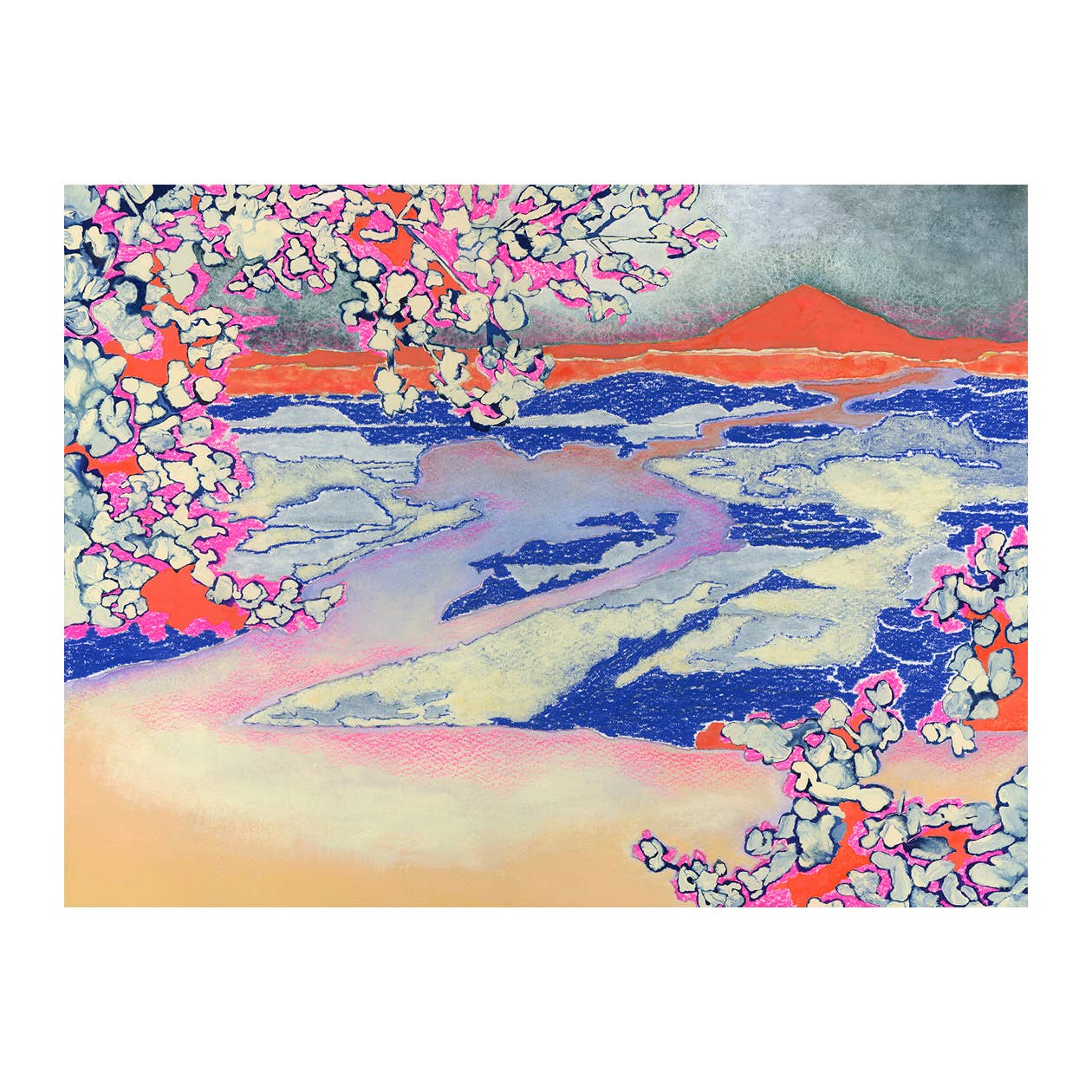 Emily Kepulis Studio - "Cherry blossoms on the Willamette" Art Print 
