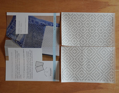 Sashiko Inspired Mending Stick and Stitch Patterns