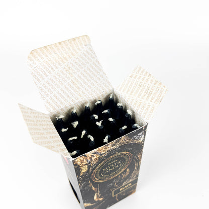 GREENROOTS USA LLC - Goloka Black Mini Ritual Candle (Pack Of 20) - 0.5"X5"