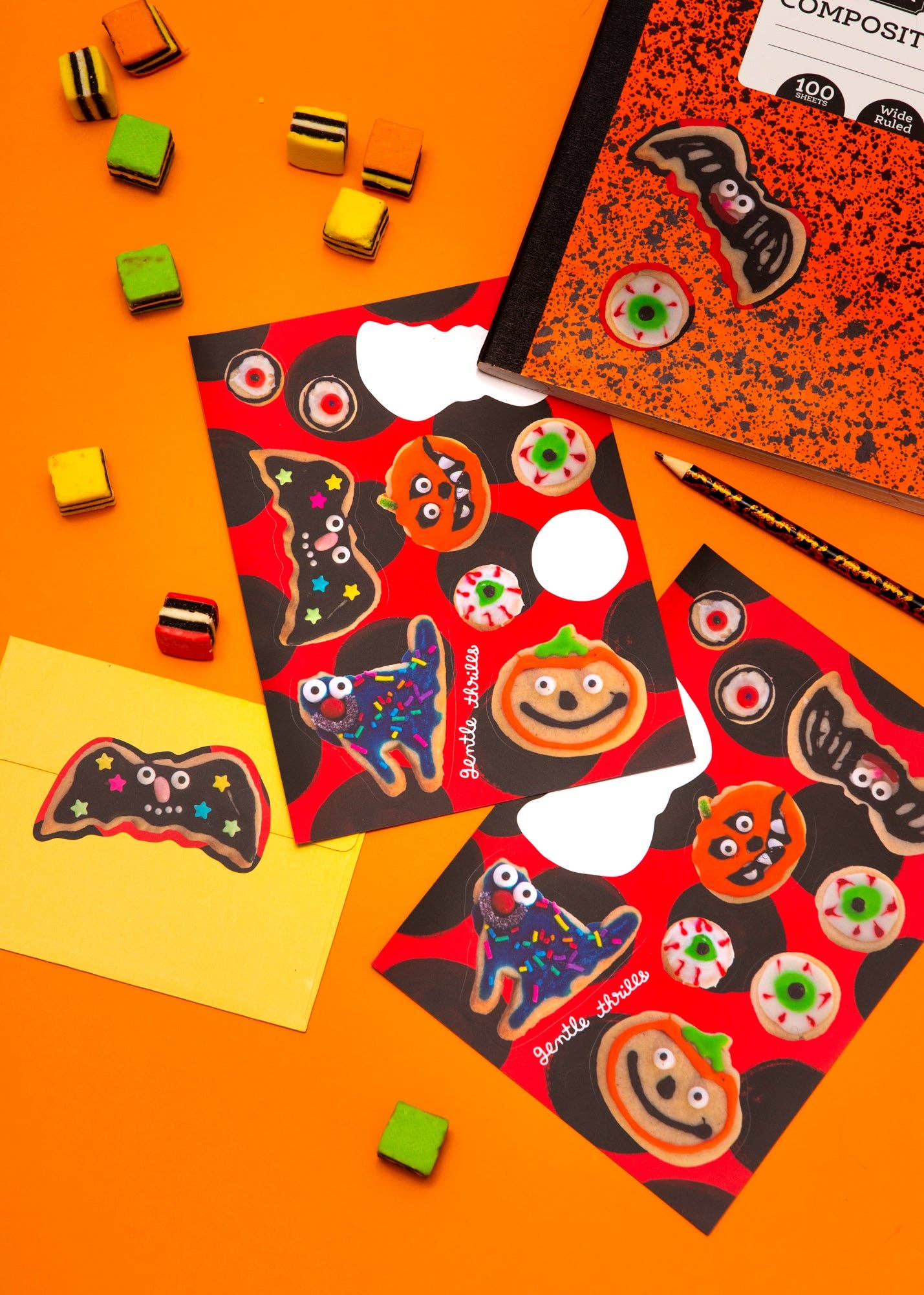 gentle thrills - Halloween cookies sticker sheet