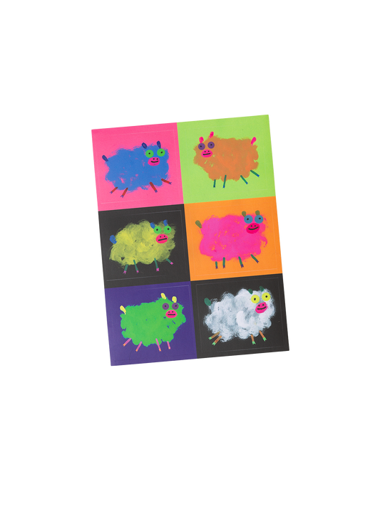 gentle thrills - Silly lambs sticker sheet