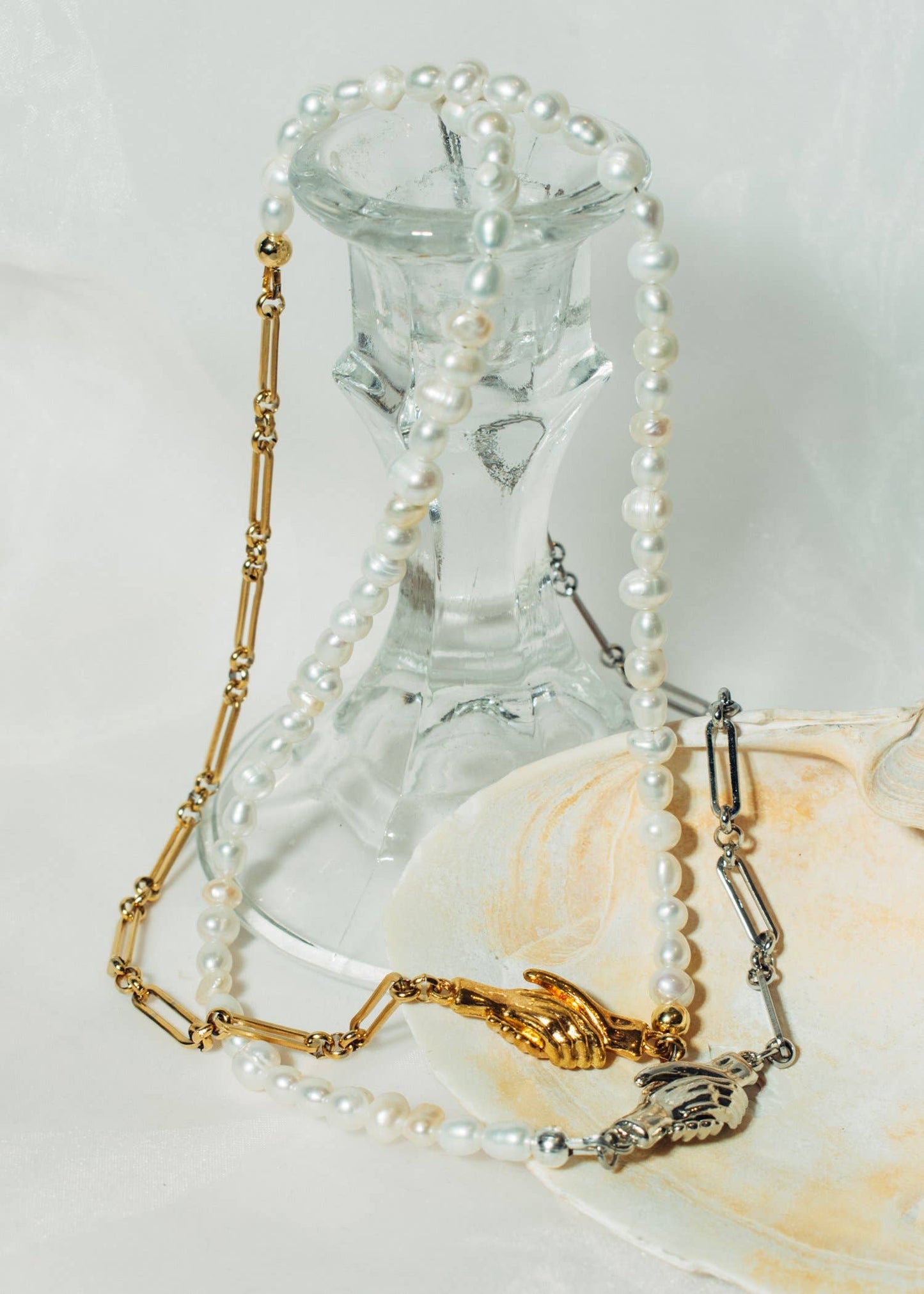 The Park After Dark - Clutching Pearls Necklace