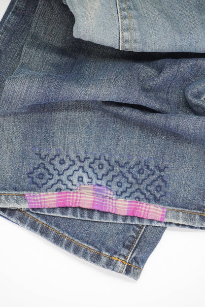 Sashiko Inspired Mending Stick and Stitch Starter Pack