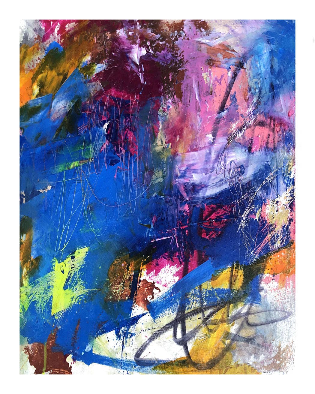 Riverwalk Abstract Art Print