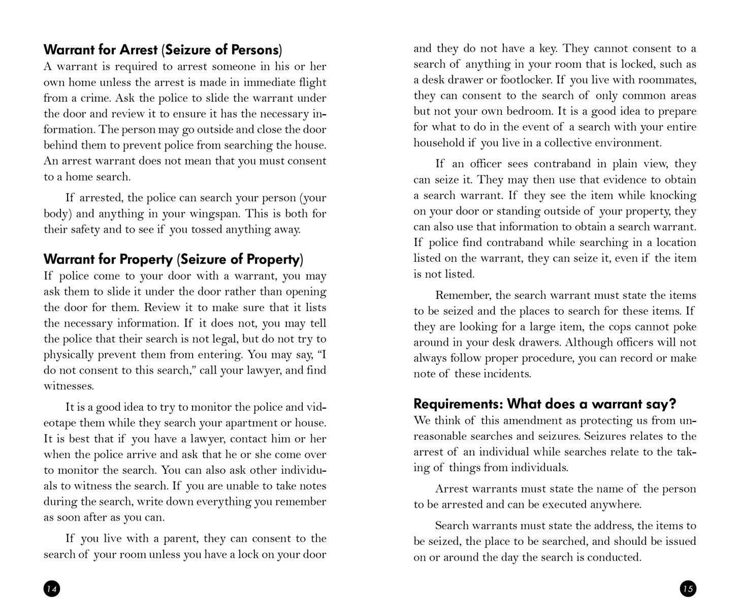 Microcosm Publishing & Distribution - Know Your Rights: Protect Yourself and Your Community (Zine)