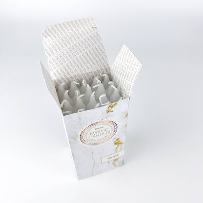 GREENROOTS USA LLC - Goloka White Mini Ritual Candle (Pack Of 20) - 0.5"X5"