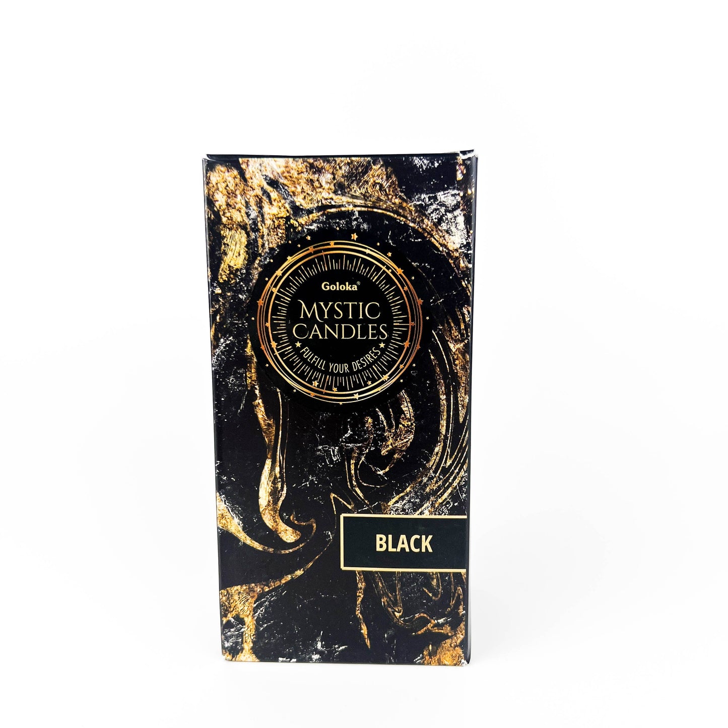 GREENROOTS USA LLC - Goloka Black Mini Ritual Candle (Pack Of 20) - 0.5"X5"