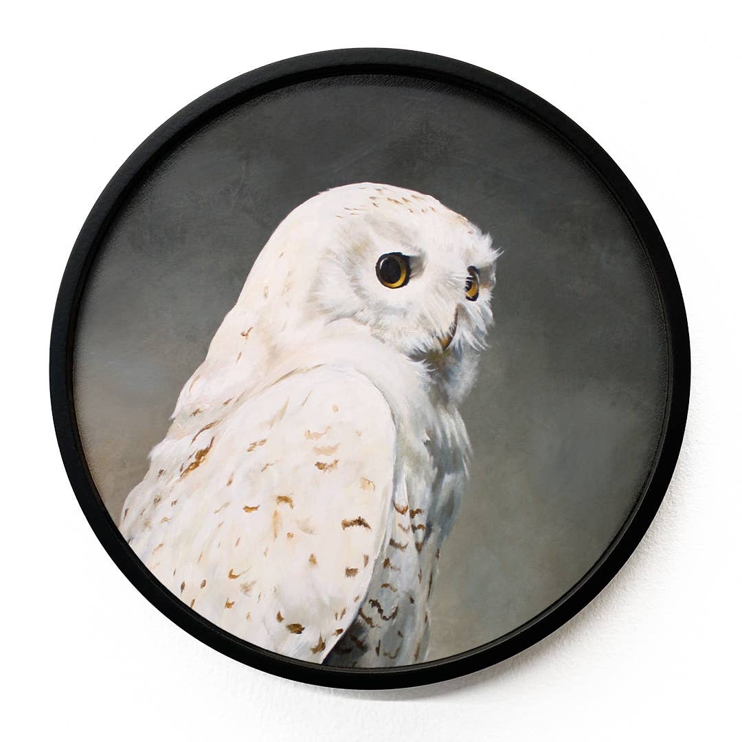 Snowy Owl Wood Wall Art Decor