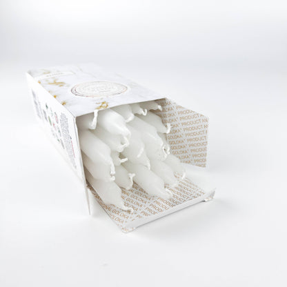 GREENROOTS USA LLC - Goloka White Mini Ritual Candle (Pack Of 20) - 0.5"X5"