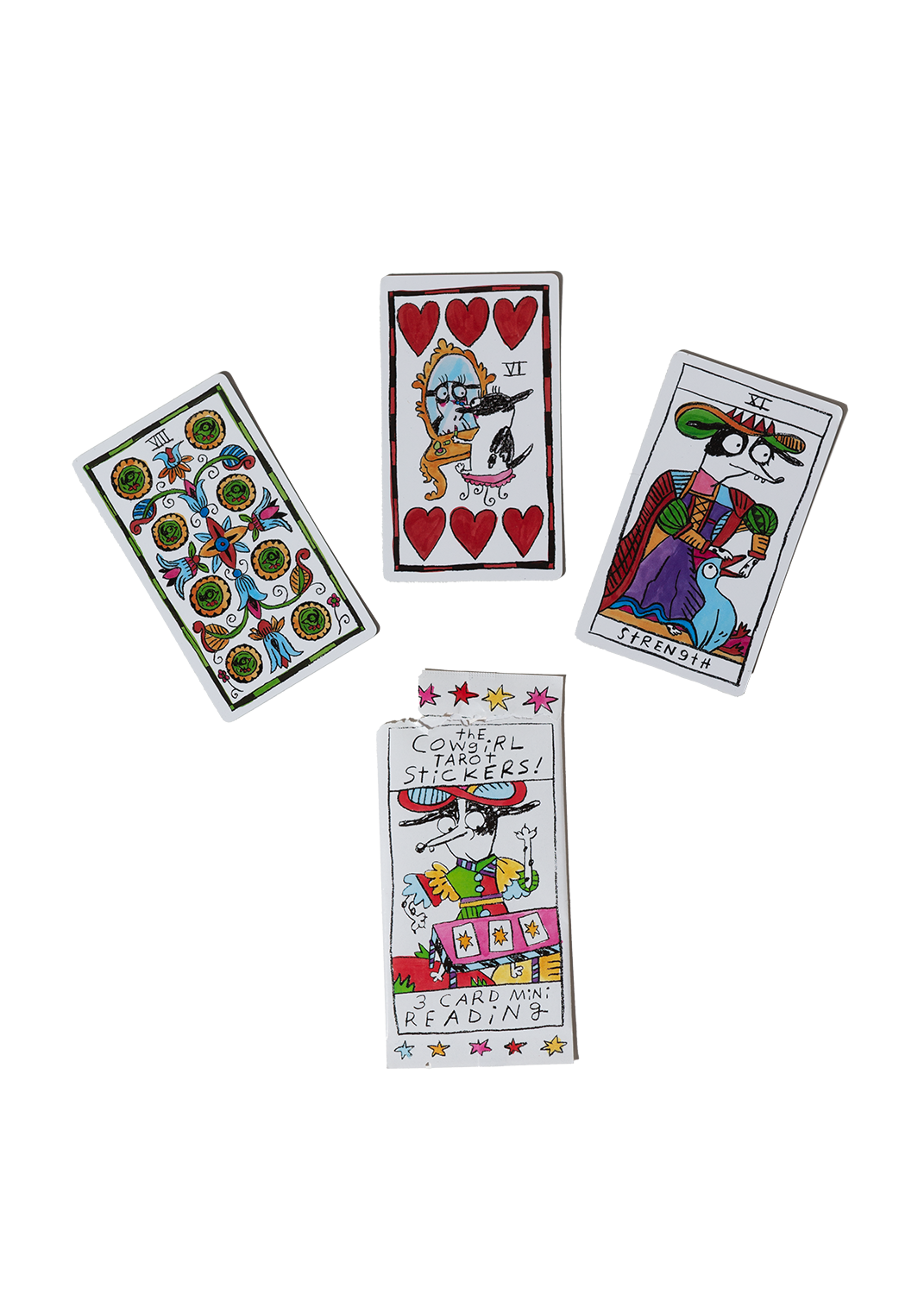 gentle thrills - Cowgirl tarot sticker pack