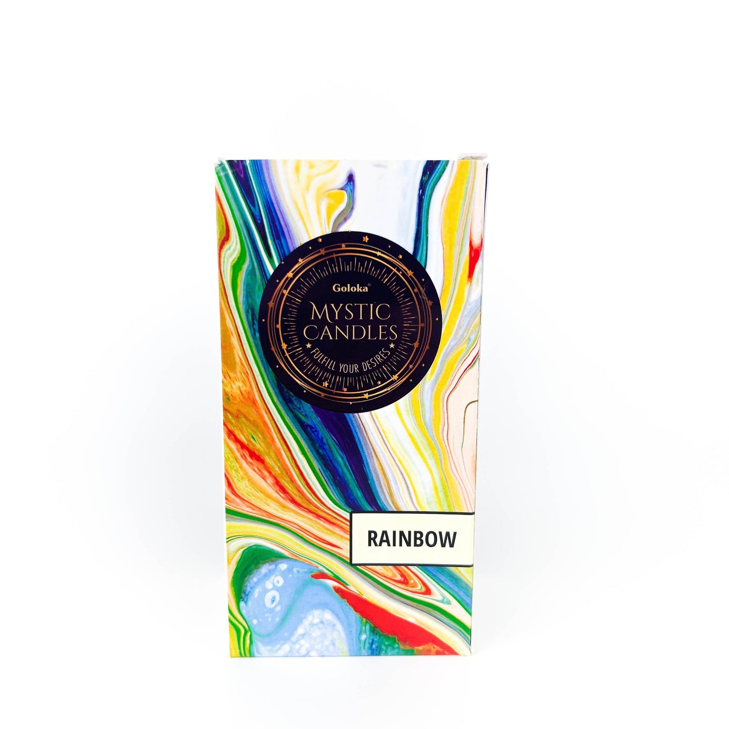 GREENROOTS USA LLC - Goloka Rainbow (Assorted Color) Mini Ritual Candle (Pack Of