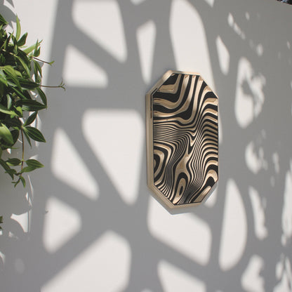 Carved Liquid Pattern Wall Hanging