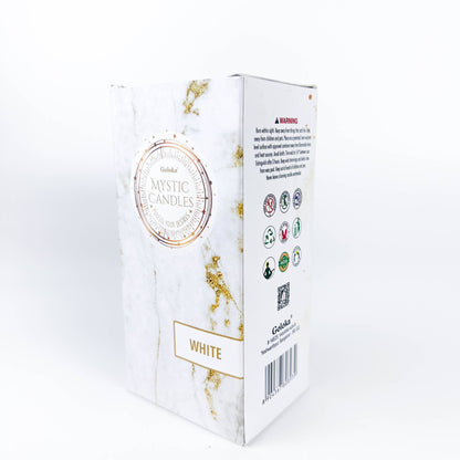 GREENROOTS USA LLC - Goloka White Mini Ritual Candle (Pack Of 20) - 0.5"X5"