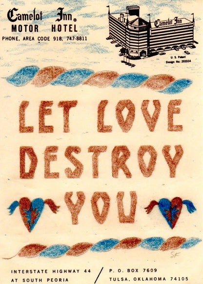 Lordcowboy - Let Love Destroy You - Art Print by Lordcowboy