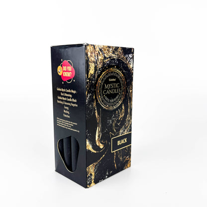 GREENROOTS USA LLC - Goloka Black Mini Ritual Candle (Pack Of 20) - 0.5"X5"