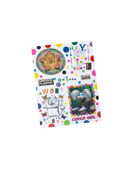 gentle thrills - Collage sticker sheet