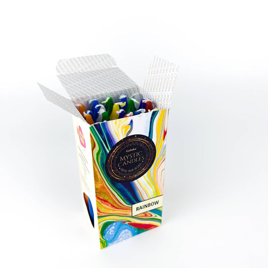 GREENROOTS USA LLC - Goloka Rainbow (Assorted Color) Mini Ritual Candle (Pack Of