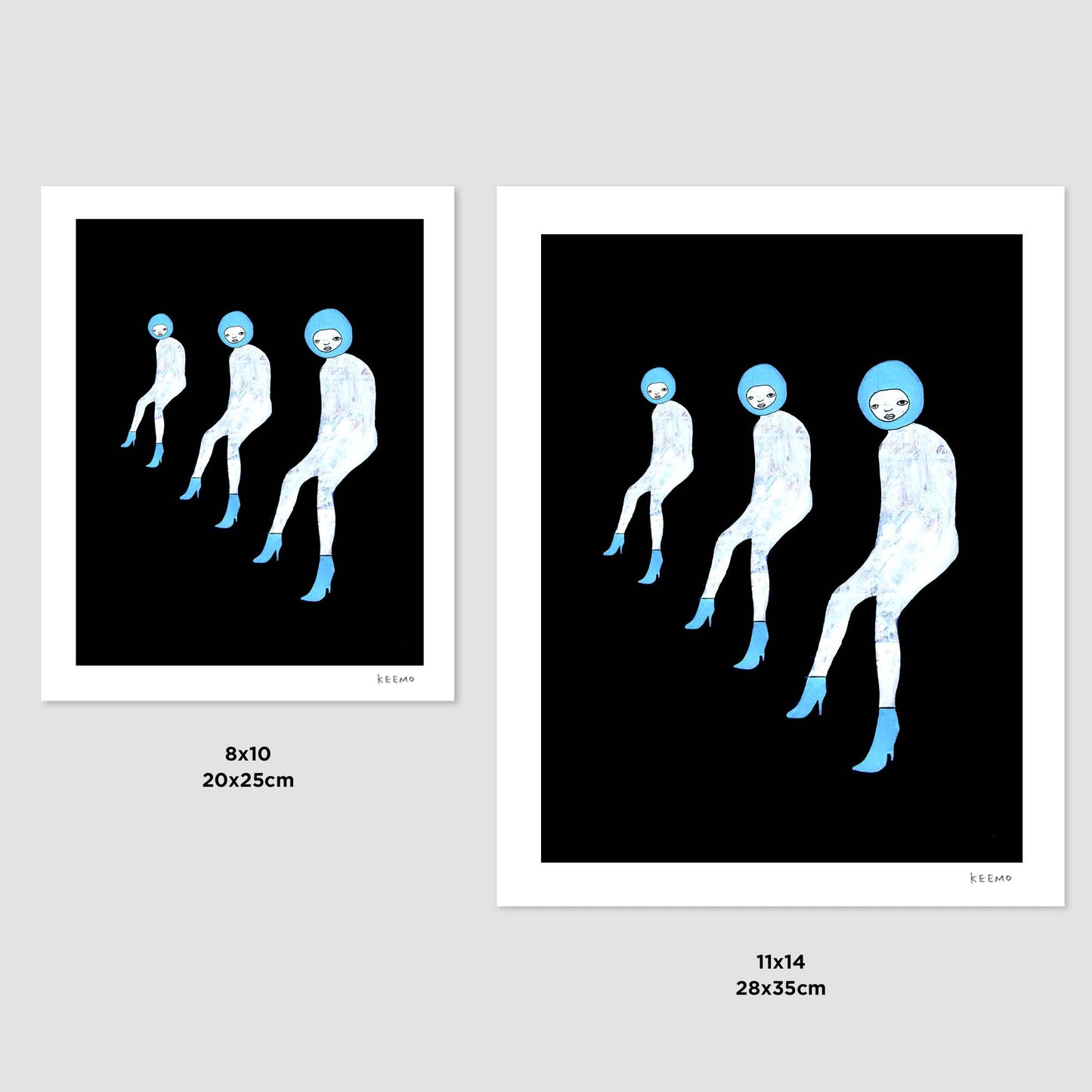 Space Modern Art Print Unique Gift Wall Decor Figure Design