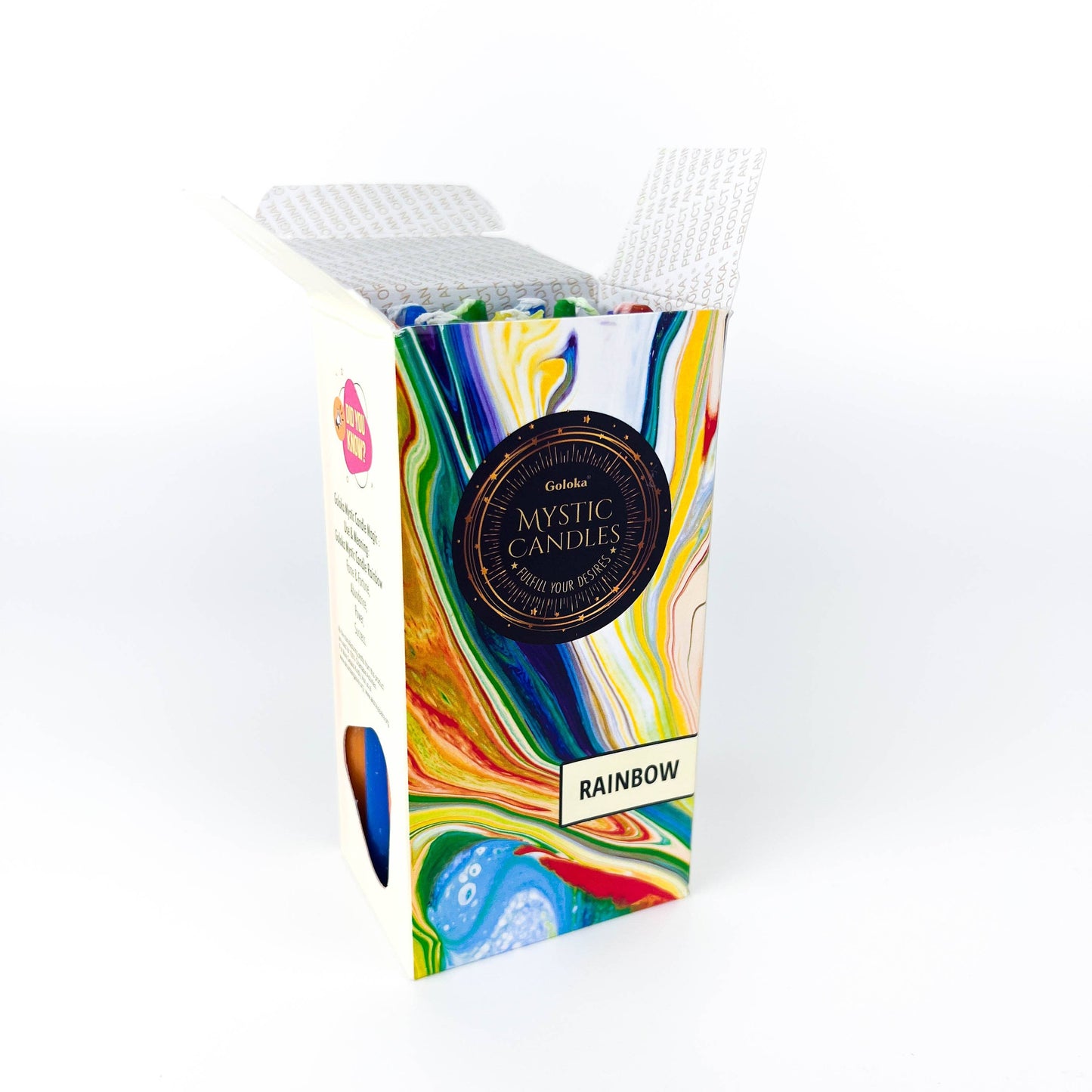 GREENROOTS USA LLC - Goloka Rainbow (Assorted Color) Mini Ritual Candle (Pack Of