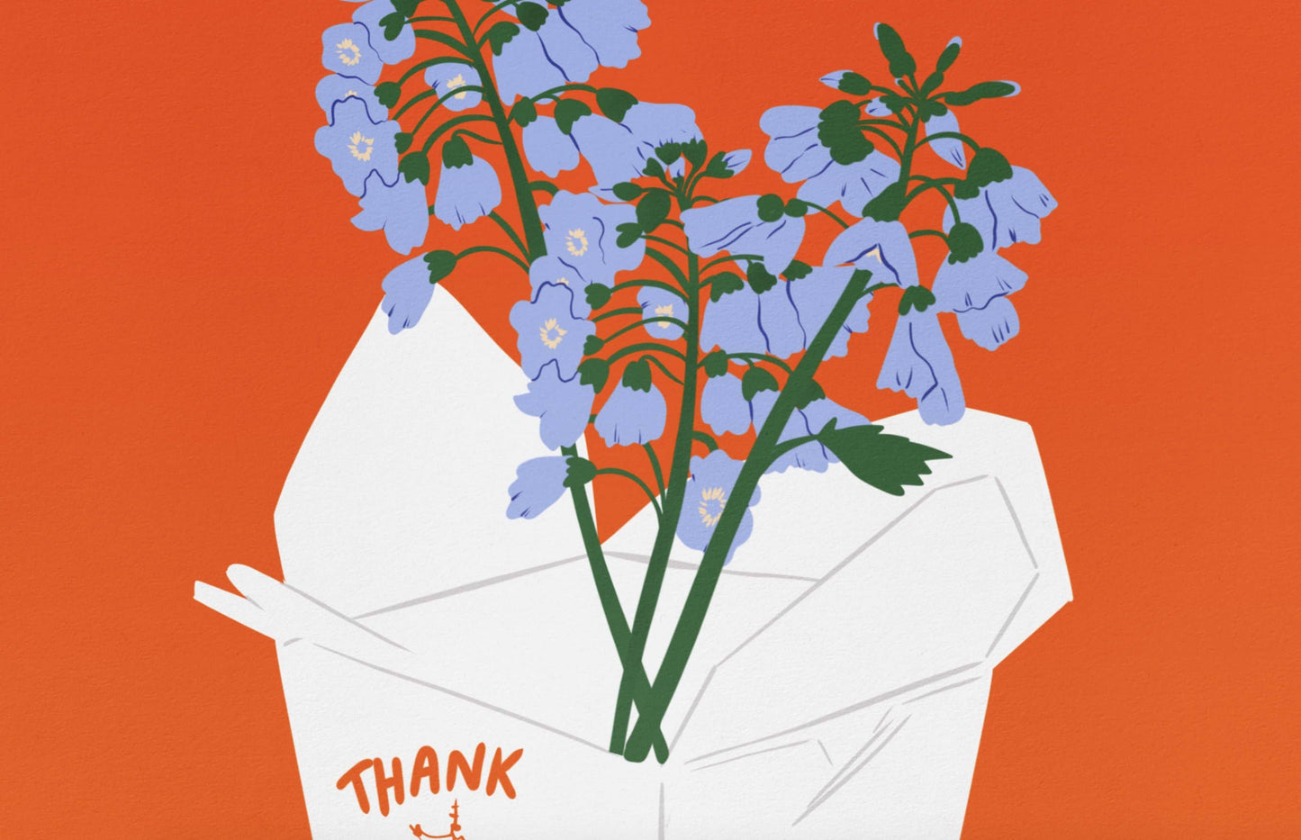 Cuckoo Flower In A Takeaway Box Art Print